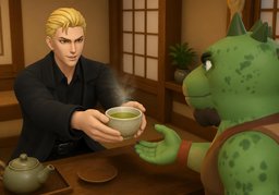 녹차のイラスト