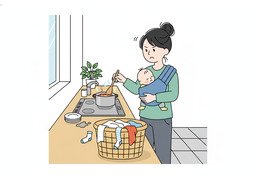 匆忙のイラスト