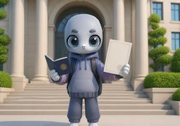 留学生のイラスト