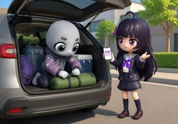 acampadaのイラスト