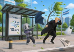 풍속のイラスト