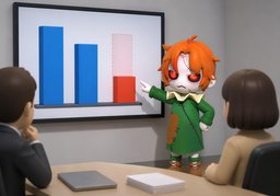 줄어들다のイラスト