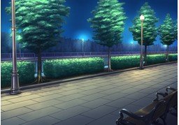 街头のイラスト