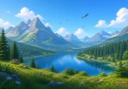 大自然のイラスト