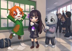 기뻐하다のイラスト