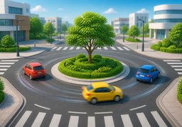 Illustration for 环岛 (roundabout)