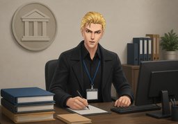 fonctionnaireのイラスト