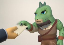 毫不犹豫のイラスト