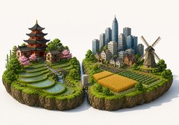 邻国のイラスト