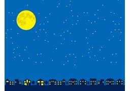夜のイラスト