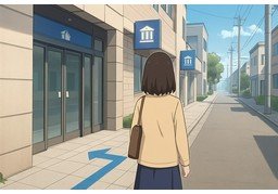 分行のイラスト