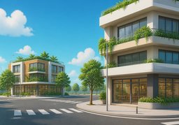 斜对面のイラスト