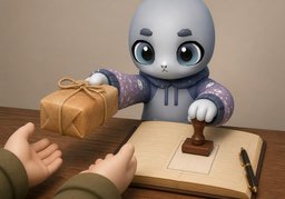 赊账のイラスト