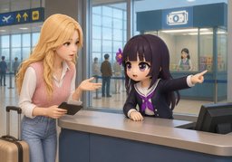 환전소のイラスト