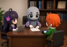 학과장のイラスト