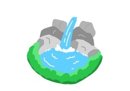 源泉のイラスト