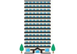 居住地のイラスト