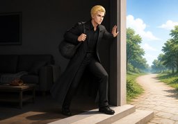 下决心のイラスト