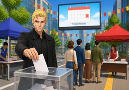 referéndumのイラスト