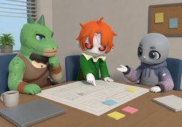discusiónのイラスト