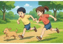 追赶のイラスト