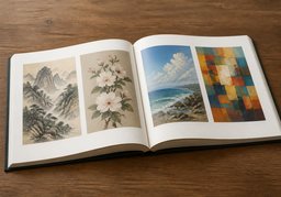 画册のイラスト