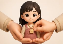 养女のイラスト
