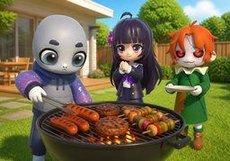 Grillのイラスト
