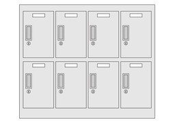 储物柜のイラスト