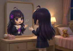 혼잣말のイラスト