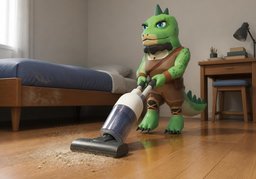 방청소のイラスト