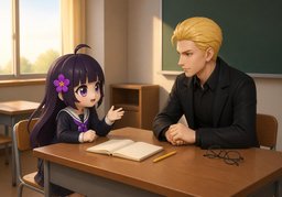얘기하다のイラスト