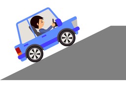 山坡のイラスト