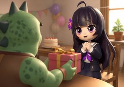 선물하다のイラスト