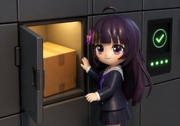 快递柜のイラスト