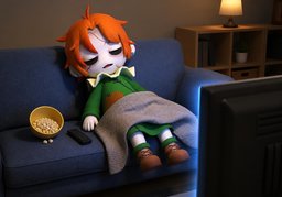 잠들다のイラスト