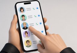 通讯录のイラスト