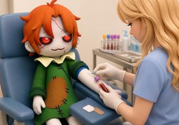 채혈のイラスト