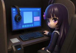 网吧のイラスト