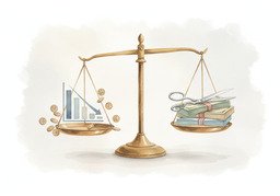 抵消のイラスト