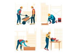 兴建のイラスト