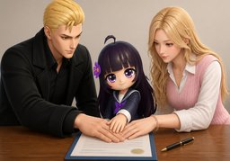 adopciónのイラスト