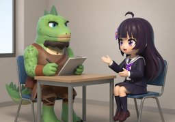 口试のイラスト