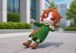 倒下のイラスト
