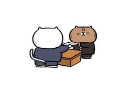 面对面のイラスト