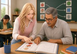 alfabetizaciónのイラスト