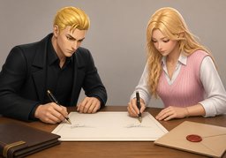 订立のイラスト