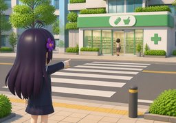 반대편のイラスト