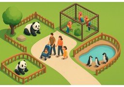 动物园のイラスト