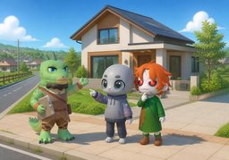 unifamiliarのイラスト